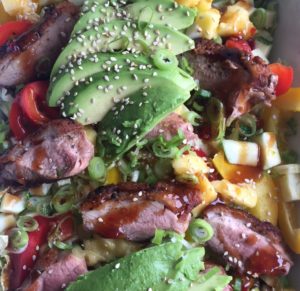 Asiatisk mangosalat med and